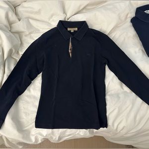 Burberry long sleeve polo